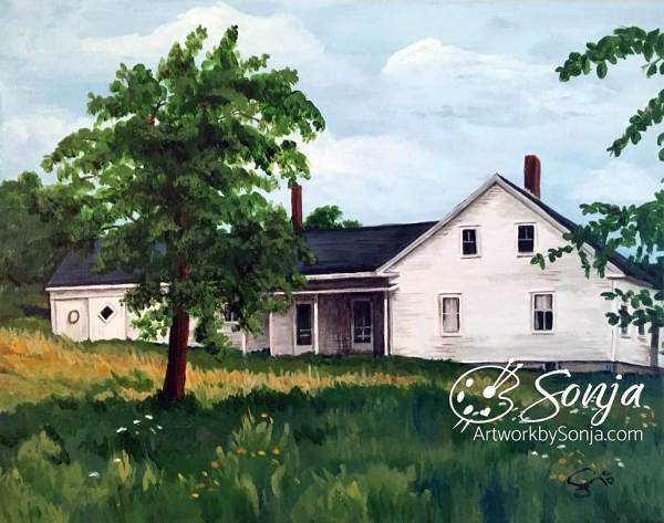 Maine Farmhouse 2 Painting by Sonja Petersen