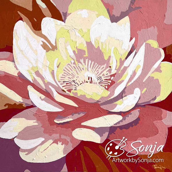 Petal Pop Autumn - Mounted Print by Sonja Petersen