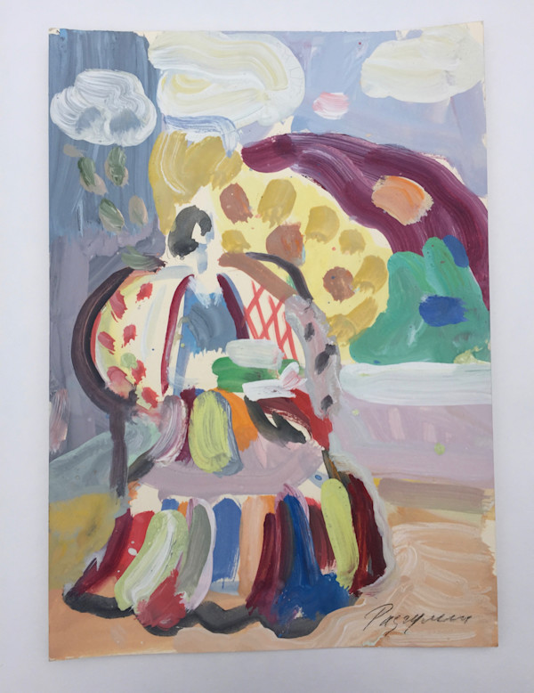 On The Balcony by Victor Razgulin