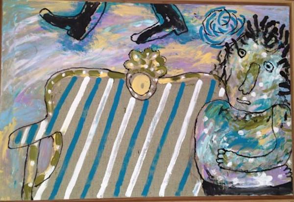 Woman on Sofa by Oleg Lang