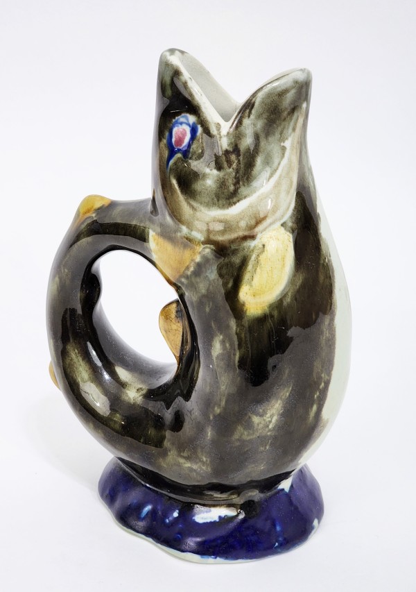 Ohio Majolica Fish Pitcher