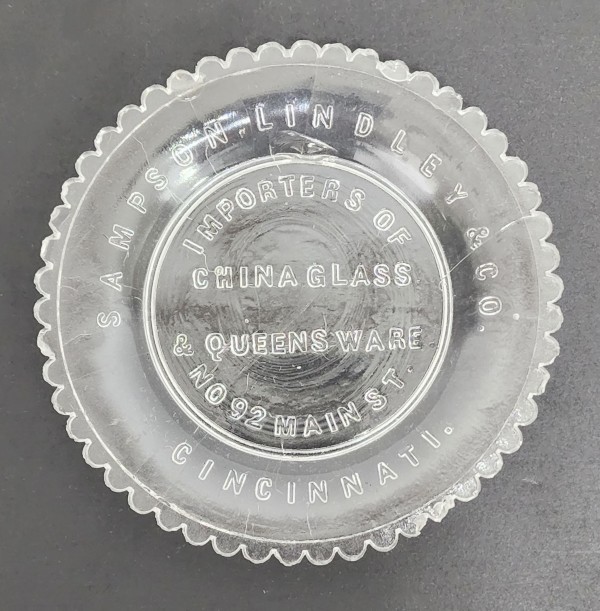 Scarce Ohio Advertising Cup Plate
