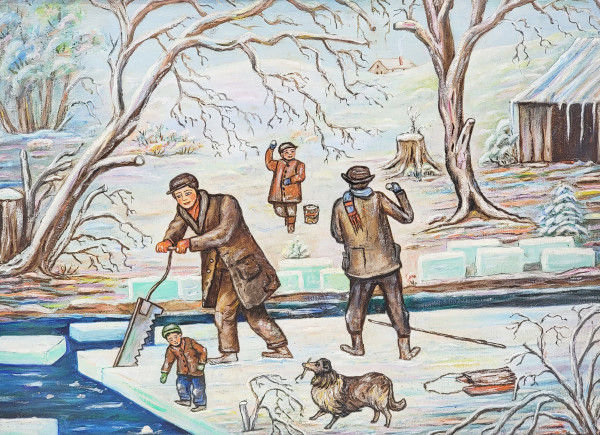 Cutting Ice by Leuty McGuffy Manahan (Ohio, 1889-1977)