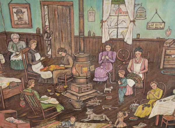 Sewing Bee by Leuty McGuffy Manahan (Ohio, 1889-1977)
