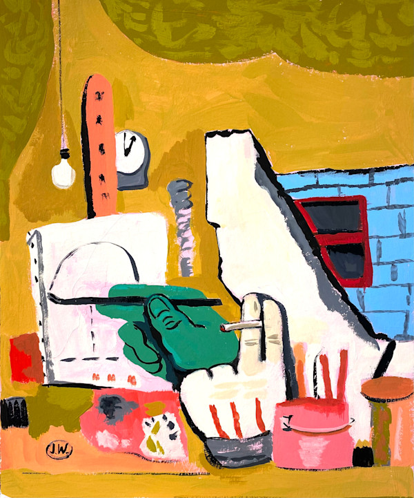 In the Studio, after Guston by jennifer wiggs, Image 1.