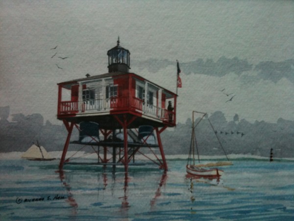 Halfmoon Shoal Lighthouse by Richard S. Hall