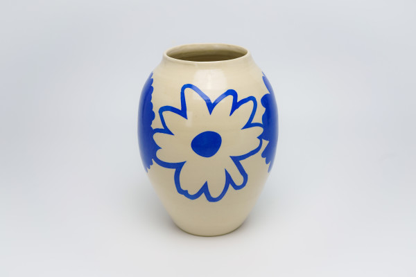 Sunflower Collage Vase by James Barela