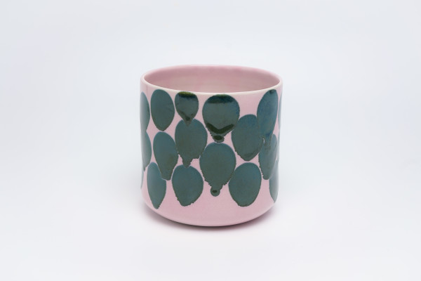 Dotted Pink Planter by James Barela