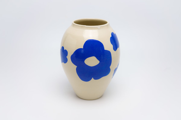 Flower Collage Vase by James Barela