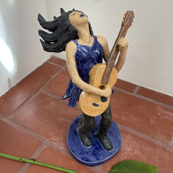 Blues Guitar Woman ~ Feeling it by Nell Eakin