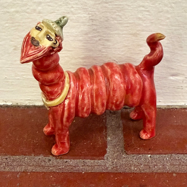 Red beard happy twisty teenie by Nell Eakin