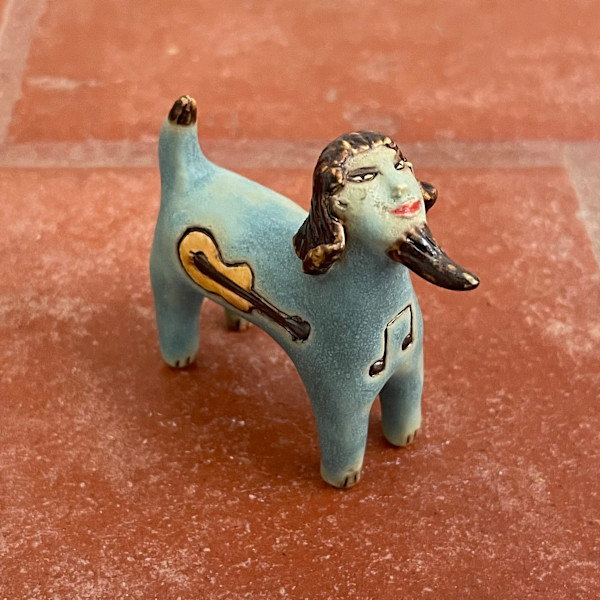 Bearded Blue Guitar, a feeling the funk teenie by Nell Eakin