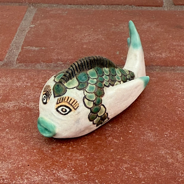 Teeny Turquoise Fish by Nell Eakin