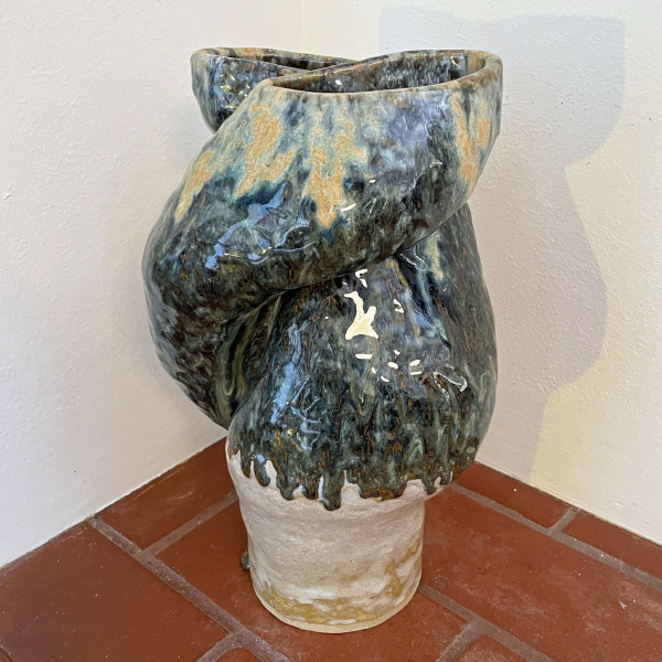 Extravaganza, a large double vase by Nell Eakin