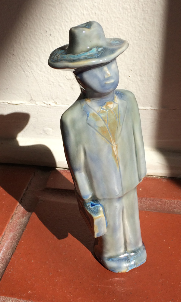 The Man, with turquoise hat by Nell Eakin