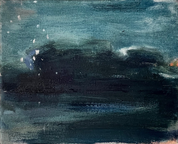 Dark Night 2 with Fireflies by Helen Grimm, Image 1.