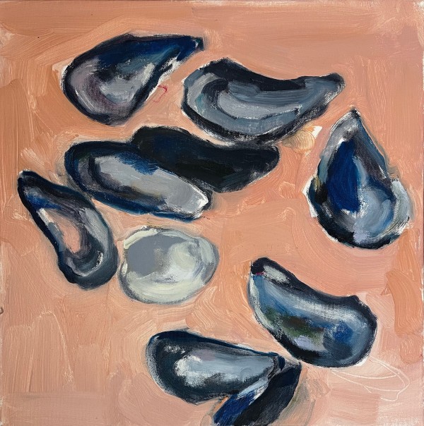 Pink Mussels by Helen Grimm