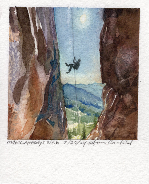 Gully Rappel by Anna Canfield