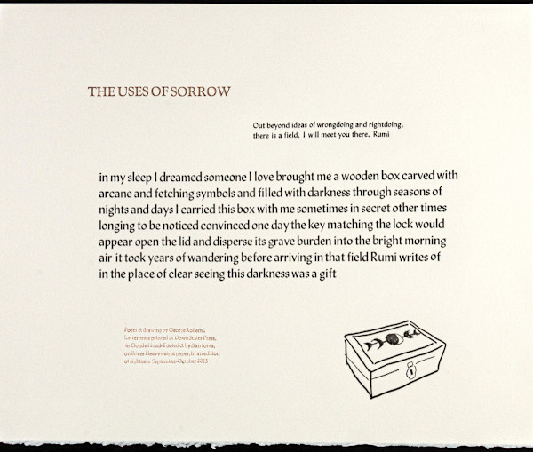THE USES OF SORROW by George Roberts