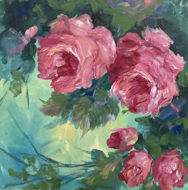 Sweet Pink Roses by Amy B. Carroll