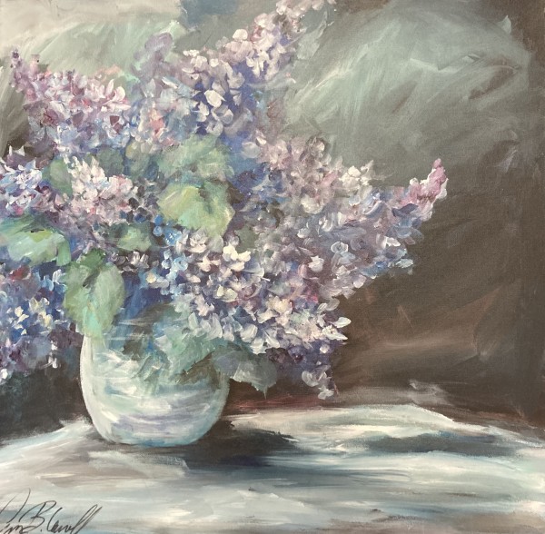 Lilacs in Vase by Amy B. Carroll