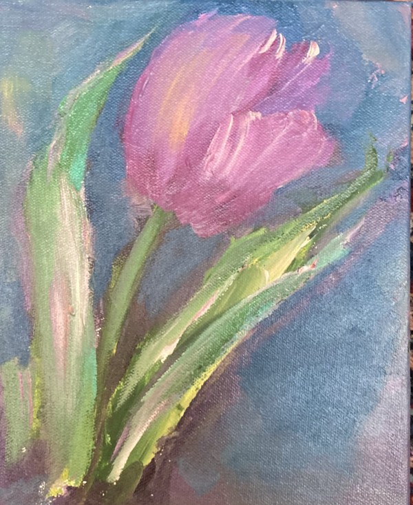 Purple Tulips by Amy B. Carroll