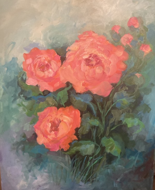 Hot Pink Peonies by Amy B. Carroll
