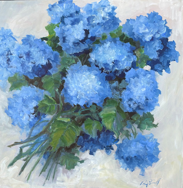Delft Blue Hydrangeas by Amy B. Carroll