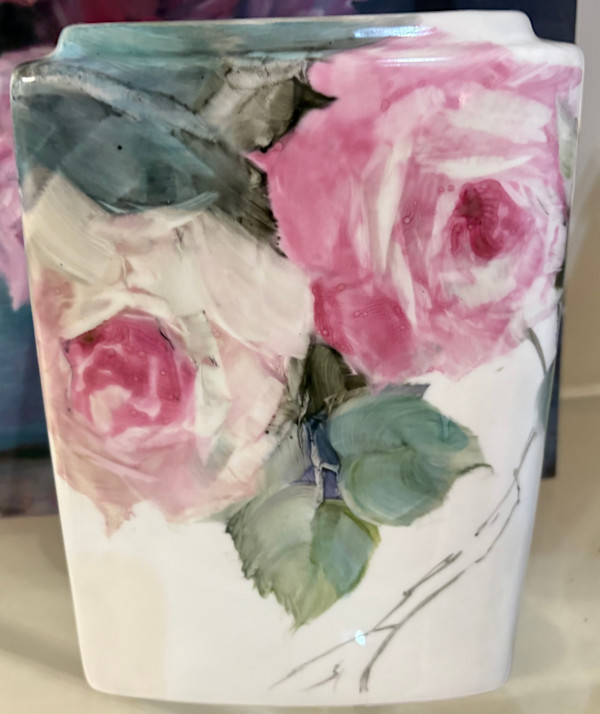 White and Link Roses by Amy B. Carroll