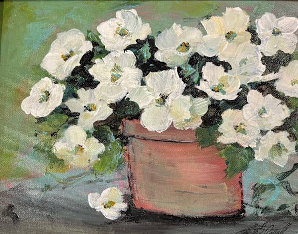 Potted Petunias by Amy B. Carroll