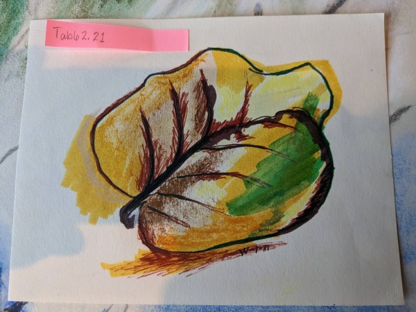 Autumn leaf by Esther Webster