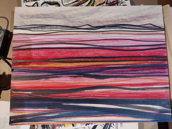 Layered Sunset by Esther Webster