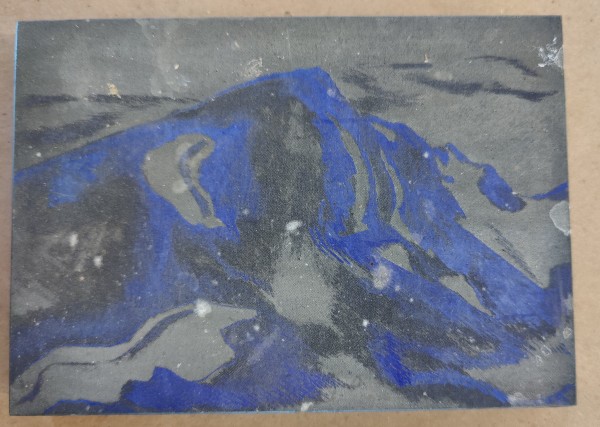 Unfinished Linocut Block by Esther Webster