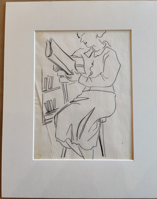 Untitled or Unknown Title, described as woman reading by Esther Webster
