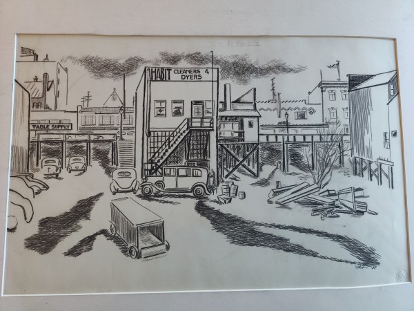 Untitled or Unknown Title, described as Habit Cleaners & Dryers by Esther Webster