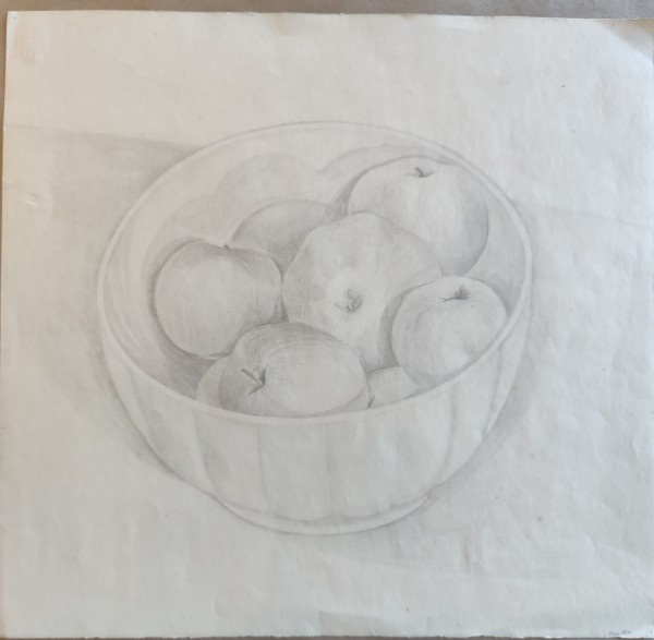Untitled or Unknown Title, described as still life of apples by Esther Webster