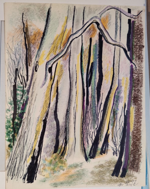 Untitled or unknown title, described as trees "After NYC" by Esther Webster