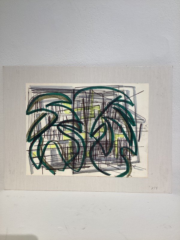 Untitled or unknown title, described as sketch with green ink by Esther Webster