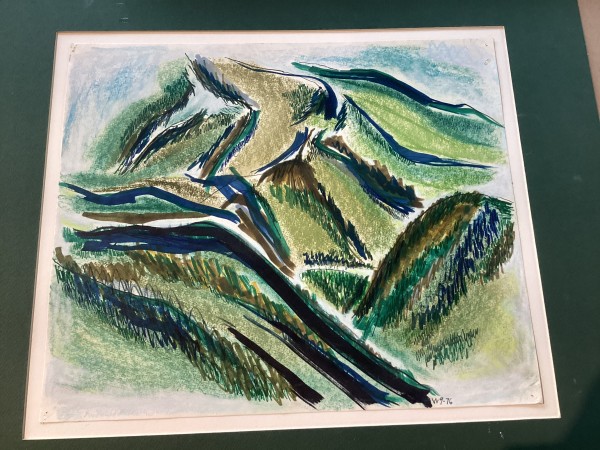 Untitled or unknown title described as Green Mountains by Esther Webster