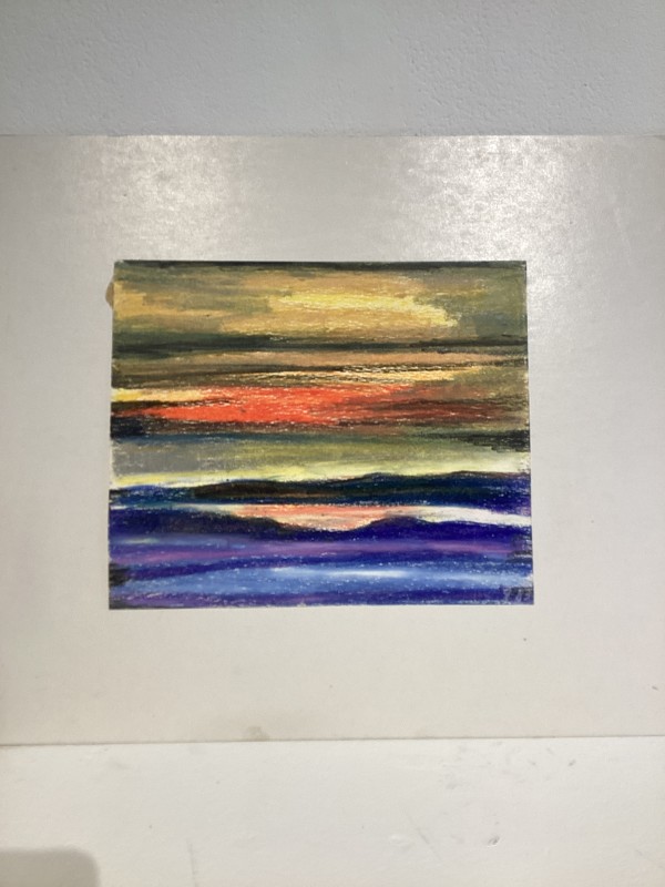 Untitled or unknown title, described as sunset ion strait by Esther Webster
