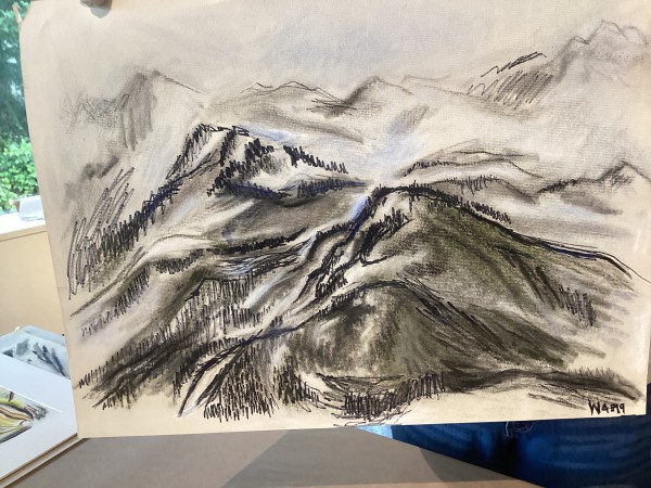 Untitled or unknown title, described as Mountains by Esther Webster