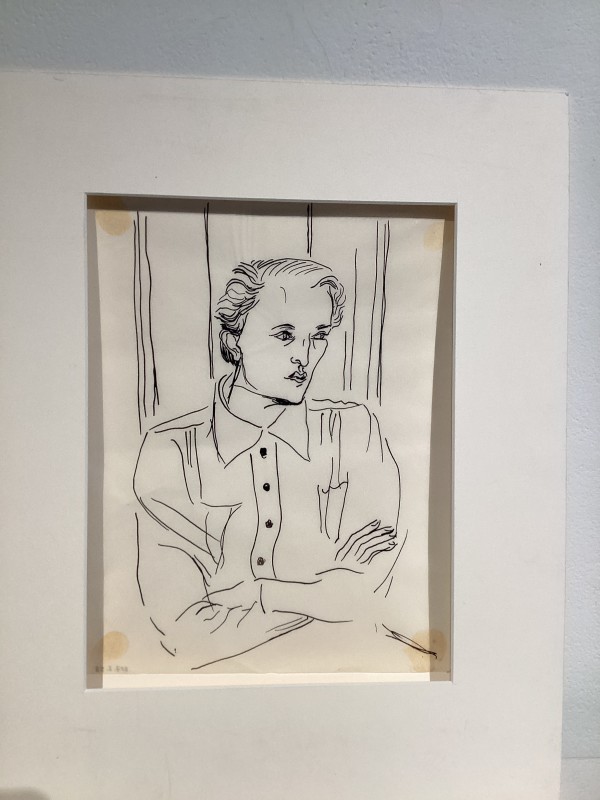 Untitled or unknown title, describe as woman with arms crossed by Esther Webster