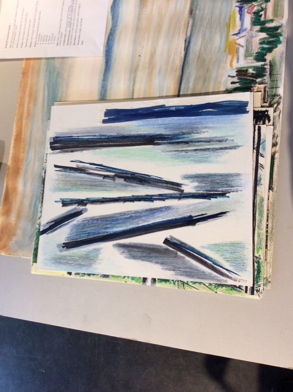 Lines With Blue by Esther Webster