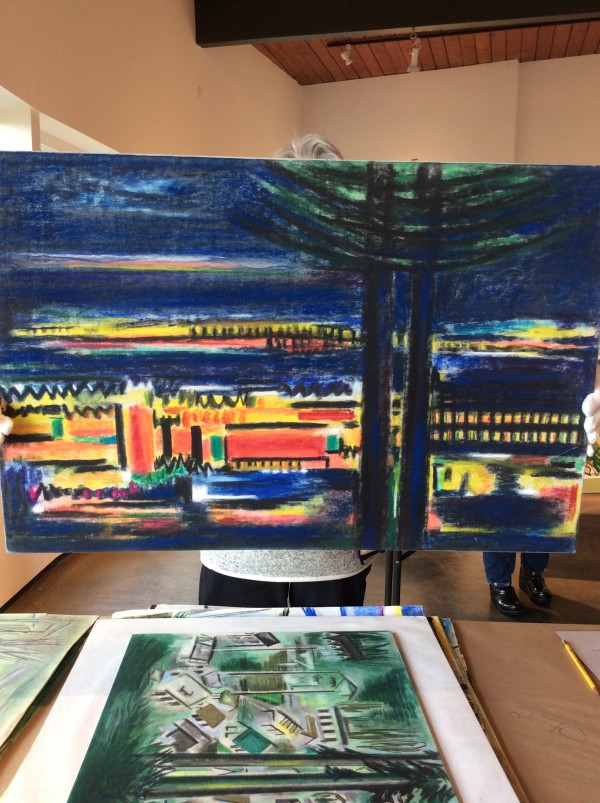 Blue Night with Lights by Esther Webster