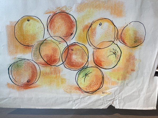 Untitled or unknown title described as oranges by Esther Webster
