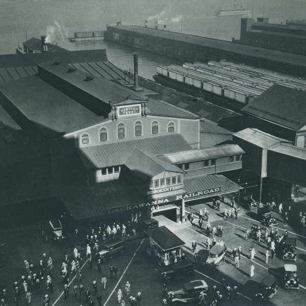 Hoboken Ferry Terminal 1935 by Berenice Abbott