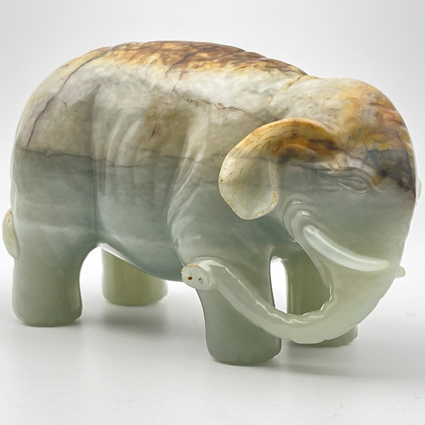 Jade Elephant by Antique