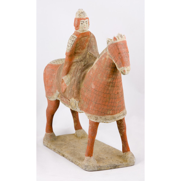 Terracotta Horse and Rider by Antique