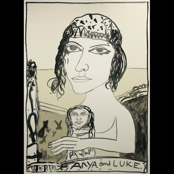 Anya & Luke by John Bellany