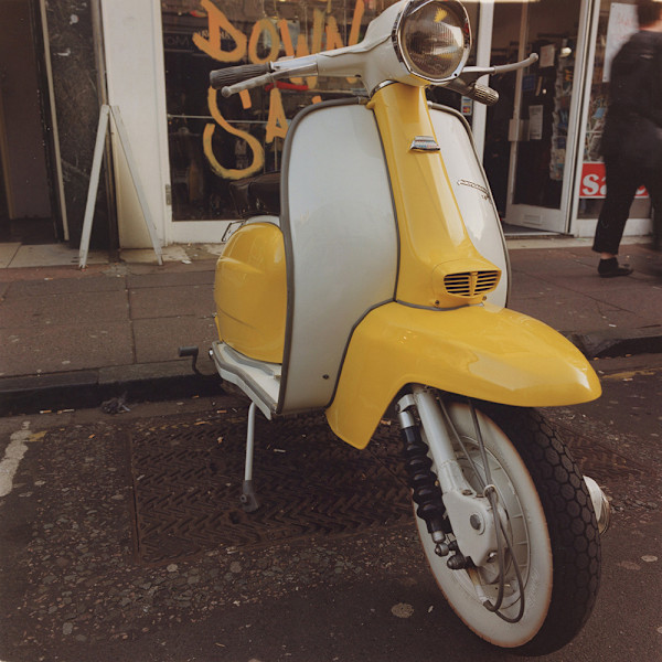 Yellow Lambretta by John D. Callow, Image 1.